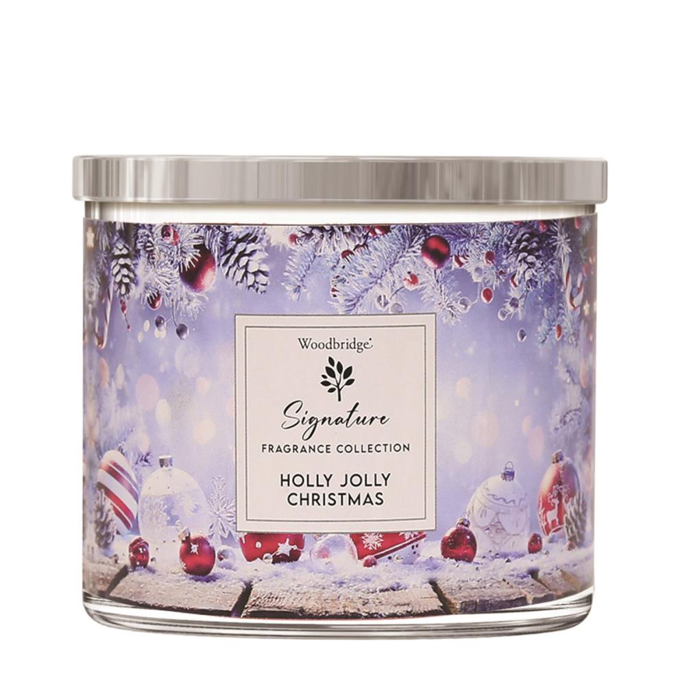 Woodbridge Holly Jolly Christmas Tumbler Jar Candle £13.49